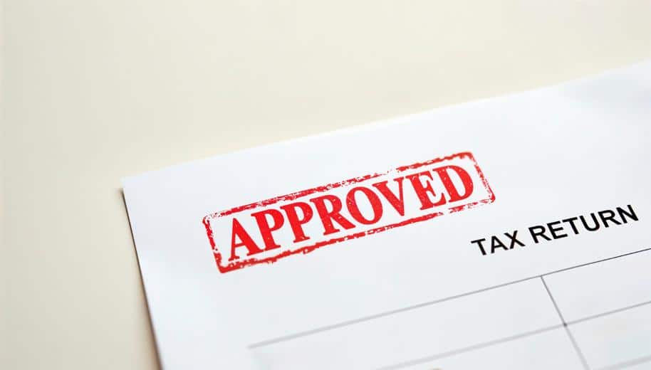 Approved tax return
